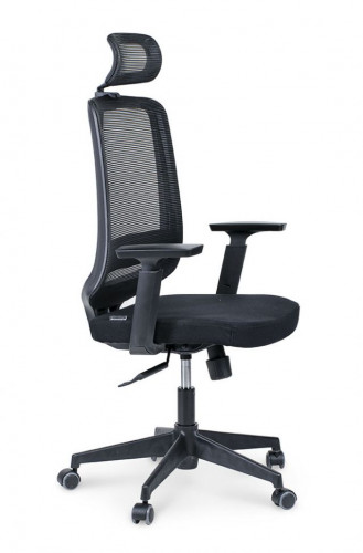 Кресло руководителя Лондон офис black plastic JZR1008H-BL005-DWB103 black plastic