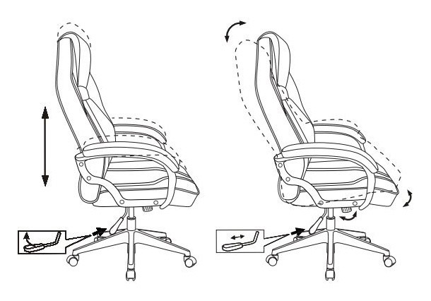 Кресло игровое Zombie A3 черный/белый эко.кожа крестов. пластик