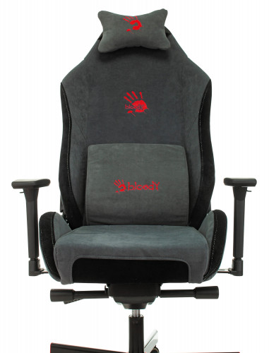 Кресло игровое A4Tech Bloody GC-420 серый крестов. металл