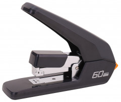 Степлер настольный Deli E0465BLACK Expert 24/6 26/6 23/6 23/8 23/10 (60листов) снижение усилия черный 100скоб коробка