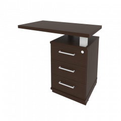 First Тумба приставная с топом правая KTP-1 (R) Венге 900*500*765