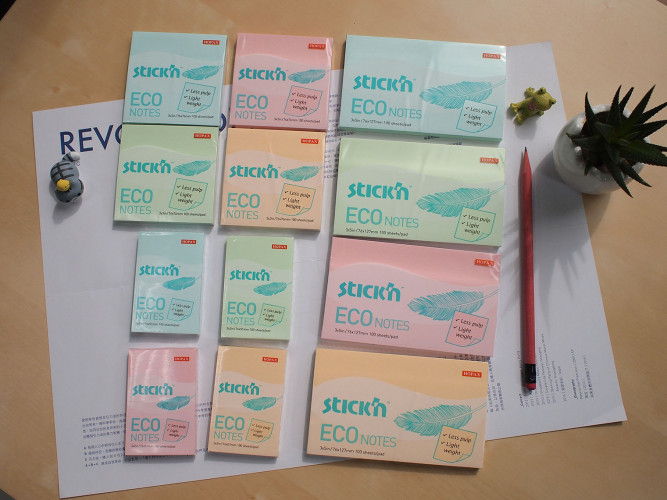 Блок самоклеящийся бумажный Stick`n ECO 21741 51x76мм 100лист. 60г/м2 пастель желтый