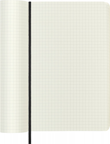 Блокнот Moleskine CLASSIC SOFT QP617 Large 130х210мм 192стр. клетка мягкая обложка черный