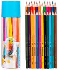 Карандаши цв. Deli EC111-24 Color Emotion шестигран. липа 24цв. пласт.туб. (24шт)