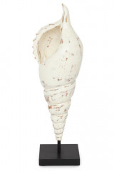 Декор ракушка Secret De Maison SHELL ( mod. MA-1398  ) , дерево манго, 12,7х11,4х40,6см, Натуральный + white wash