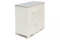 Комод с 3 ящиками Secret De Maison LAVANDES ( mod. HX16-010NS ), paulownia, мдф, 90x45x86см, butter white (слоновая кость)