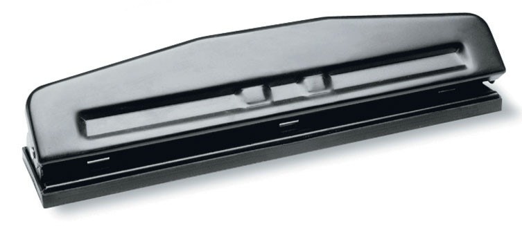 Дырокол Kw-Trio 0999D макс.:10лист. металл черный отв.:4