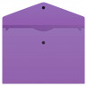 Конверт на кнопке Бюрократ -PK803TVIO A4 гориз. пластик 0.15мм фиолетовый
