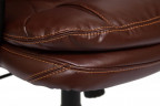 Кресло COMFORT, кож/зам, коричневый, 2 TONE