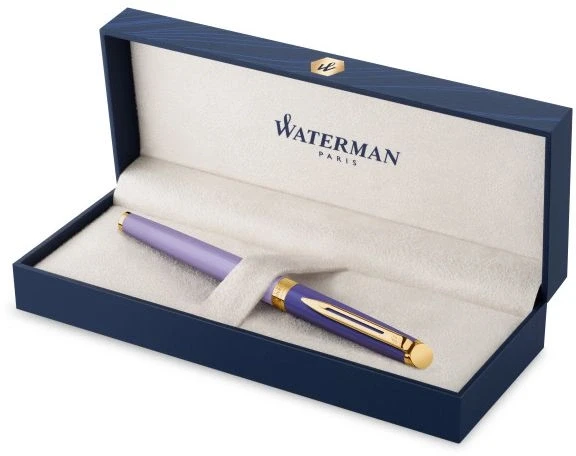 Ручка роллер Waterman Hemisphere Colour Blocking (2179922) Purple GT F черн. черн. подар.кор.
