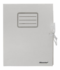 Папка архивная 2 завязки Silwerhof ПАЗ-45БЕЛЫЙ микрогофрокартон корешок 45мм A4 315x230x45мм белый