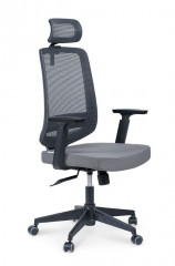 Кресло руководителя  Лондон офис black plastic JZR1008H-BL008-DWB104 black plastic