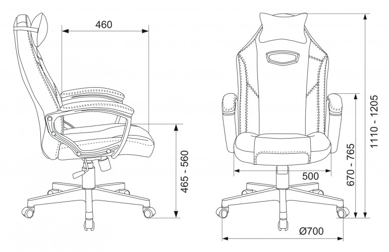 Кресло игровое Zombie HERO CYBERZONE черный/желтый эко.кожа с подголов. крестов. пластик