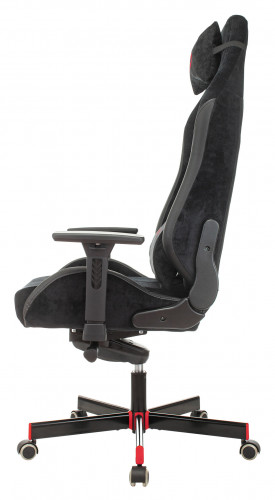 Кресло игровое A4Tech Bloody GC-450 черный текстиль/эко.кожа с подголов. крестов. металл черный