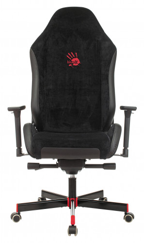 Кресло игровое A4Tech Bloody GC-450 черный текстиль/эко.кожа с подголов. крестов. металл черный