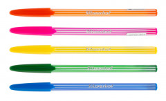 Ручка шариков. Silwerhof Солнечная коллекция Jelly d=0.7мм син. черн. сменный стержень линия 0.5мм ассорти