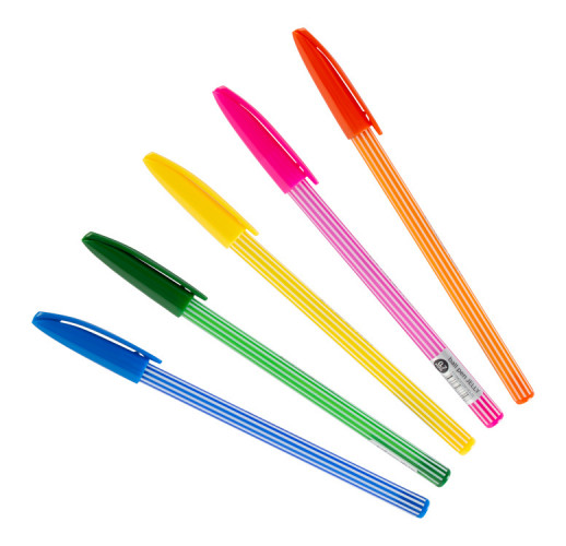 Ручка шариков. Silwerhof Солнечная коллекция Jelly d=0.7мм син. черн. сменный стержень линия 0.5мм ассорти