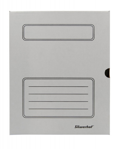 Короб архивный Silwerhof КА-75БЕЛЫЙ микрогофрокартон корешок 75мм 325x260x75мм белый