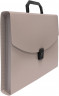 Портфель Бюрократ -BPP6GREY 6 отдел. A4 пластик 0.7мм серый