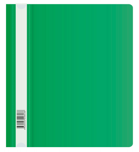 Папка-скоросшиватель Бюрократ Люкс -PSL20A5GRN A5 прозрач.верх.лист пластик зеленый 0.14/0.18