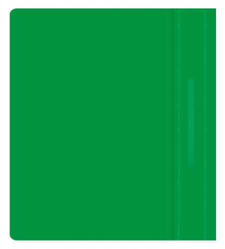 Папка-скоросшиватель Бюрократ Люкс -PSL20A5GRN A5 прозрач.верх.лист пластик зеленый 0.14/0.18