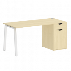 Home Office Стол письменный VR.SP-3-158.1.A Клён/Белый металл 1580*720*750