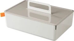 Короб для хранения Deli XDM16grey 2отд. 317x212x142,5мм серый/серый пластик