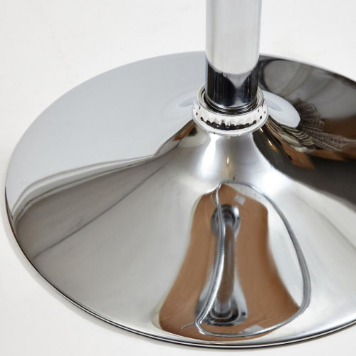 Барный стул VIMTA (mod.4021S), металл/дерево/экокожа, 60х51х91,5-112,5 см, высота сиденья 61,5-82,5 см, белый/натуральный/хром