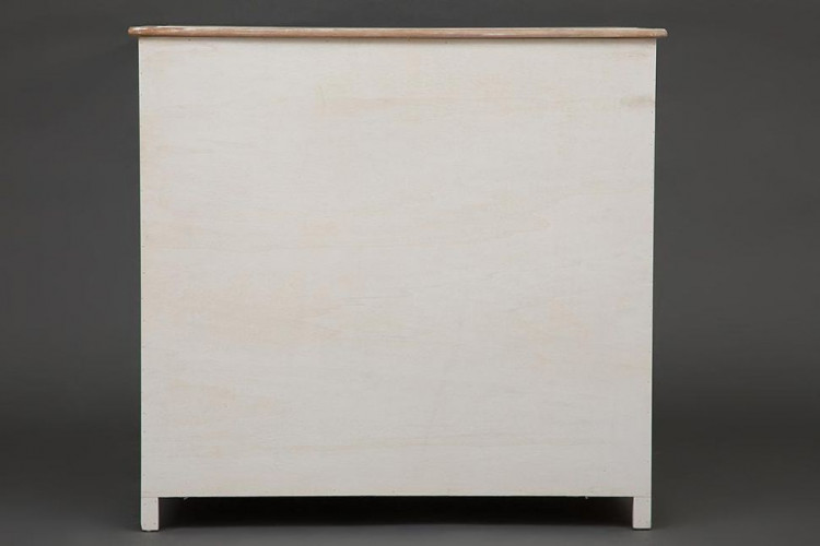 Комод с 4 ящиками Secret De Maison ISLAND ( mod. HX16-008NS ), paulownia, мдф, 90x45x86см, butter white/brown (слоновая кость/коричневый)