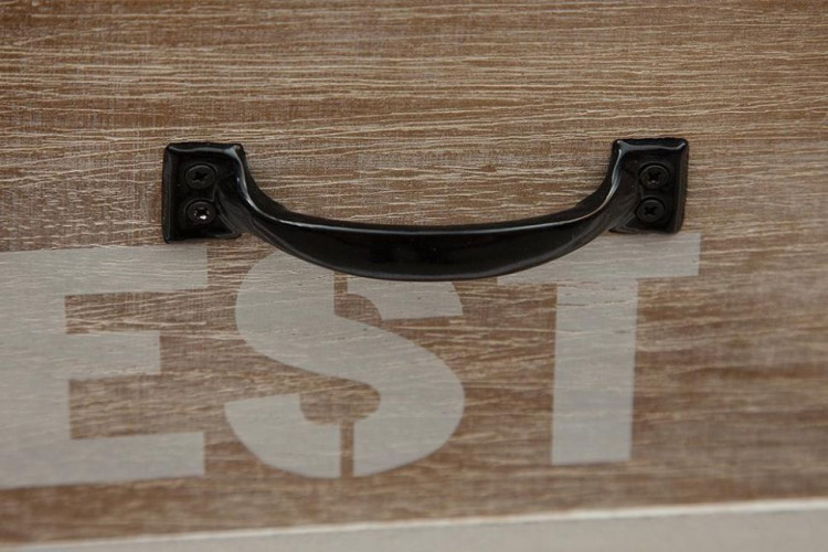 Комод с 4 ящиками Secret De Maison ISLAND ( mod. HX16-008NS ), paulownia, мдф, 90x45x86см, butter white/brown (слоновая кость/коричневый)