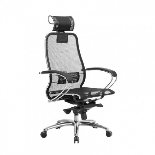 Кресло Метта Samurai S-2.04 MPES черный, сетчатая ткань