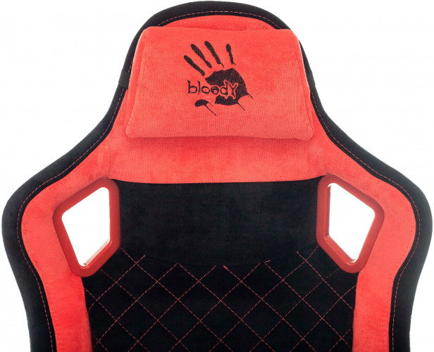 Кресло игровое A4Tech Bloody GC-650 черный с подголов. крестов. металл