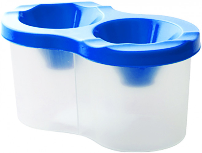 Стакан-непроливайка Silwerhof 670322 двойной пластик цв.ассорт.