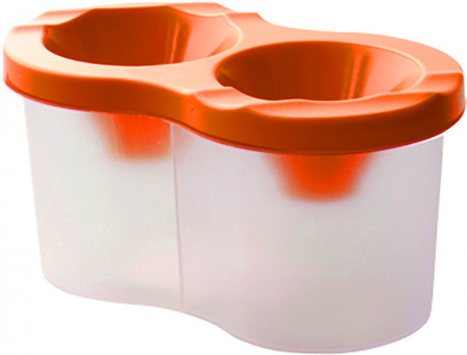 Стакан-непроливайка Silwerhof 670322 двойной пластик цв.ассорт.