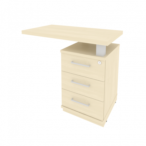 First Тумба приставная с топом правая KTP-1 (R) Клён 900*500*765