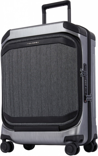 Чемодан Piquadro PQ LIGHT PREMIUM (BV4426PQLP/GRN) 40x55x20см 38л. 3.47кг. поликарбонат/алюм./натур.кожа серый