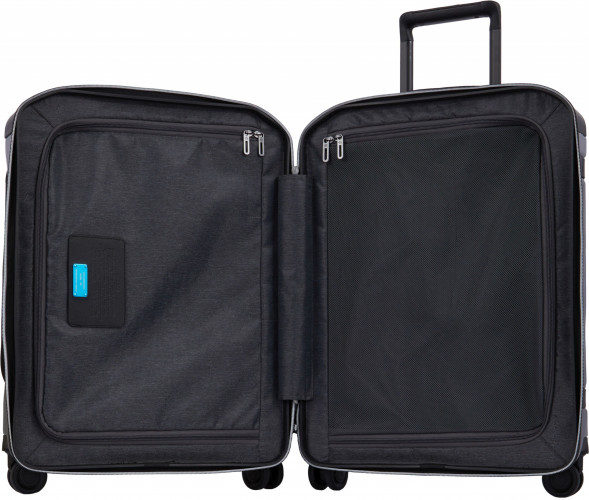 Чемодан Piquadro PQ LIGHT PREMIUM (BV4426PQLP/GRN) 40x55x20см 38л. 3.47кг. поликарбонат/алюм./натур.кожа серый