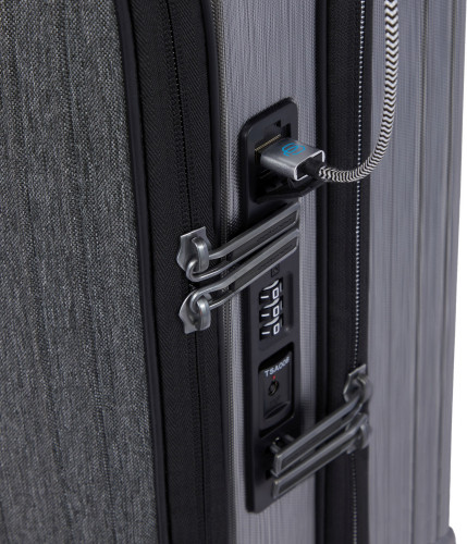 Чемодан Piquadro PQ LIGHT PREMIUM (BV4426PQLP/GRN) 40x55x20см 38л. 3.47кг. поликарбонат/алюм./натур.кожа серый