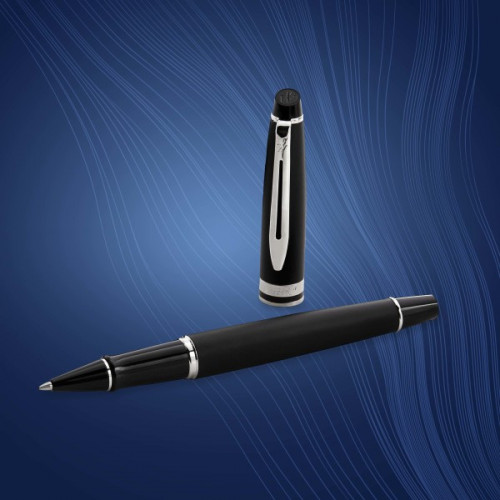 Ручка роллер Waterman Expert 3 (CWS0951880) Matte Black CT F черн. черн. подар.кор.