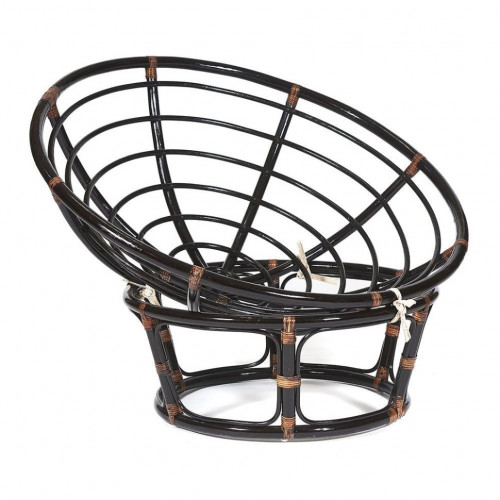 Кресло "PAPASAN"  23/01 W /с подушкой/, Antique brown (античный черно-коричневый), ткань Старт