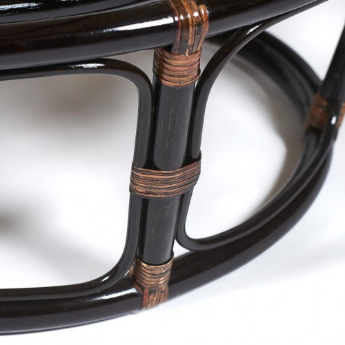 Кресло "PAPASAN"  23/01 W /с подушкой/, Antique brown (античный черно-коричневый), ткань Старт