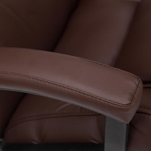 Кресло BERGAMO, кож/зам, коричневый, 36-36