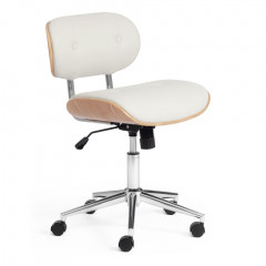 Кресло CRAFT, натуральный, кож/зам белый