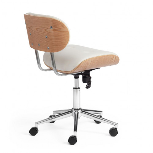 Кресло CRAFT, натуральный, кож/зам белый