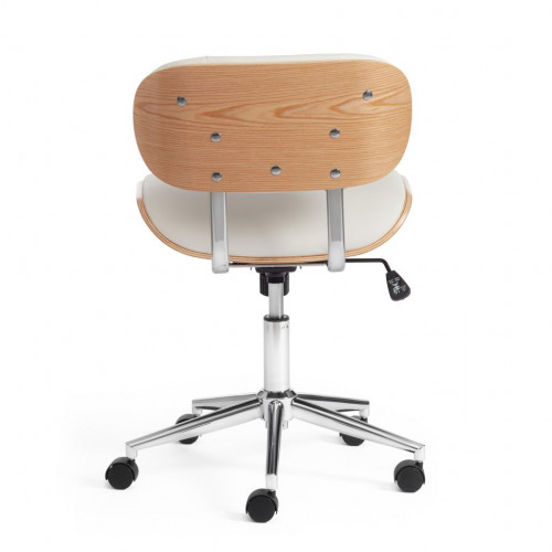 Кресло CRAFT, натуральный, кож/зам белый