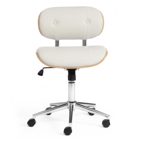 Кресло CRAFT, натуральный, кож/зам белый