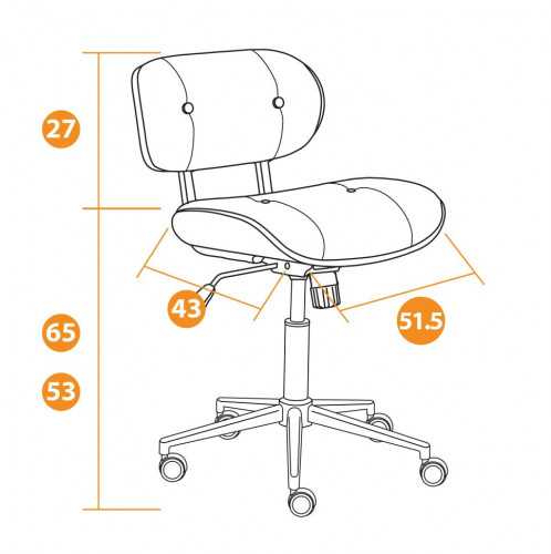 Кресло CRAFT, натуральный, кож/зам белый