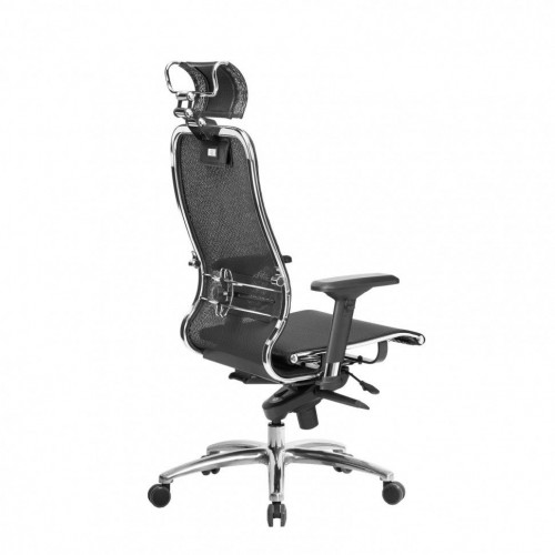 Кресло Метта Samurai S-3.04 MPES + черный плюс, двойная сетчатая ткань