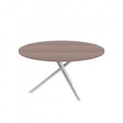 Конференц - стол XRST 150 Дуб Сонома/Алюминий 1200х1200х750 XTEN-S