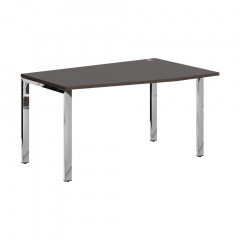 Стол эргономичный XGCT 149(R).1 Легно темный/Нержавеющая сталь 1400х900х750 XTEN GLOSS
